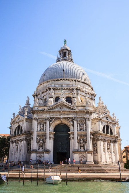 Bild på View of basilica of St Mary of Health in Venice Italy