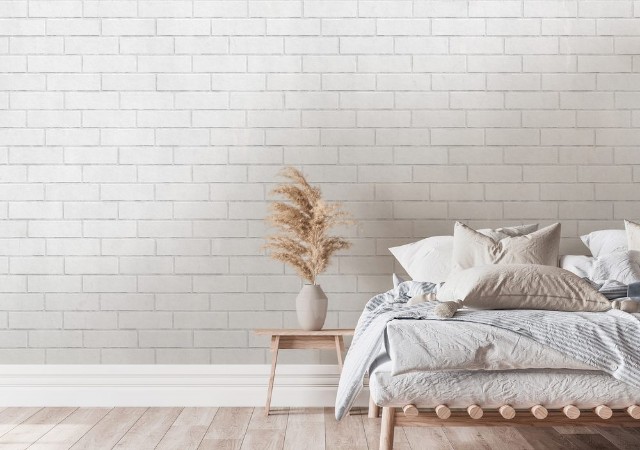 Image de Background texture of white brick wall