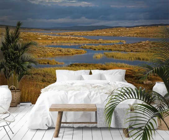 Image de River through tundra in high Hardangervidda Norwegian plateau