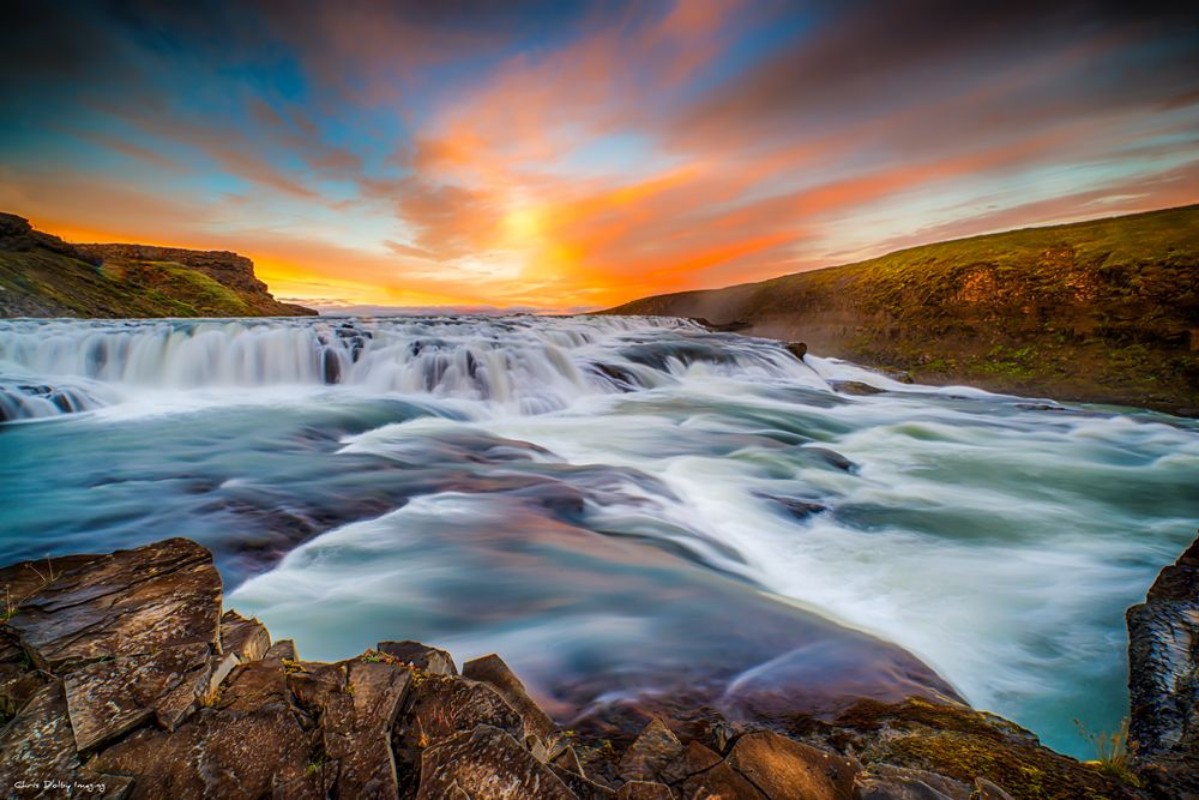 Afbeeldingen van Gulfoss falls Iceland