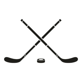 Picture of Hockey icon Simple illustration of hockey vector icon for web