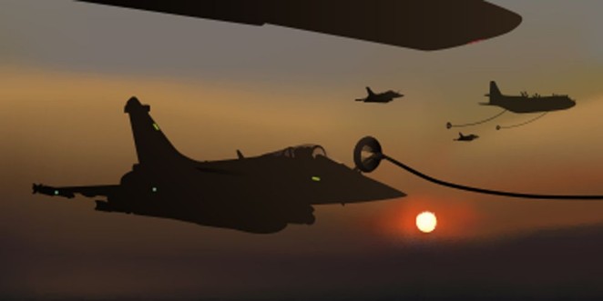 Image de Avion de chasse - Ravitaillement - guerre - Nuit