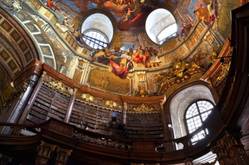 Afbeeldingen van Vienna baroque library