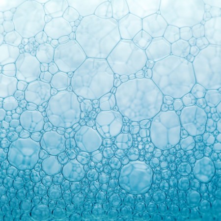 Picture of Foam texture blue background
