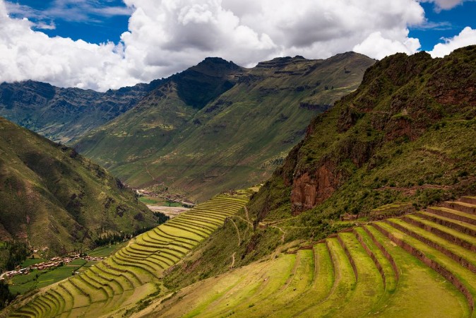Image de Inca ruins in Pisac near Cuzco in Peru Pisac is located in the Sacred Valley Concept for travel in South America
