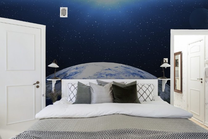 Picture of Planet Earth in spaceGlobe in galaxy Elements of this image furnished by NASA