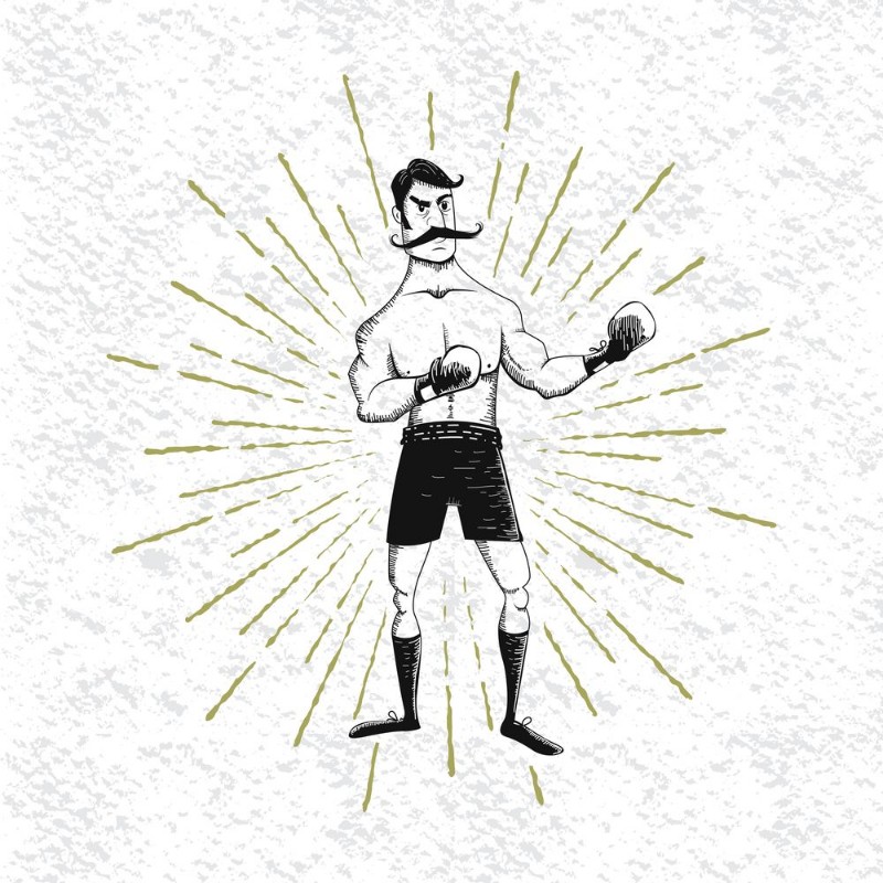 Image de Symbol of vintage boxer