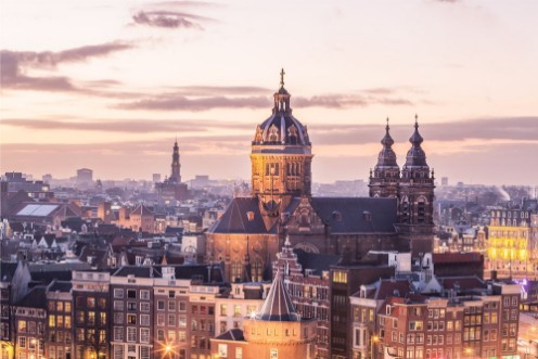 Bild på Amsterdam center skyline