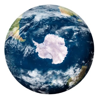 Afbeeldingen van Planet Earth with clouds Antartide - Pianeta Terra con nuvole Antartide