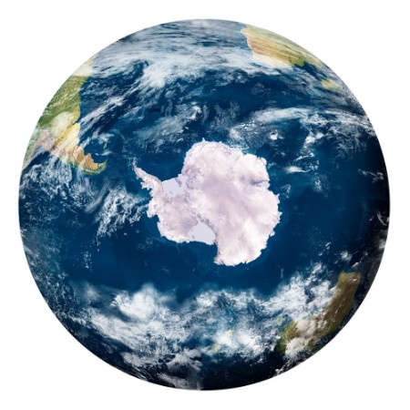 Picture of Planet Earth with clouds Antartide - Pianeta Terra con nuvole Antartide