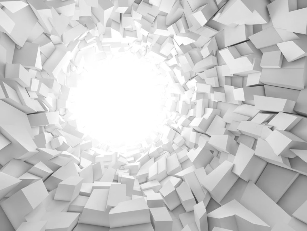 Image de Abstract digital background 3 d tunnel