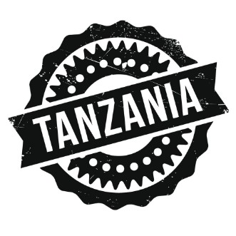 Afbeeldingen van Tanzania stamp rubber grunge