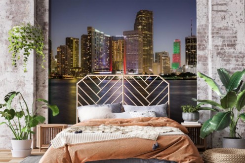 Bild på Miami Florida USA downtown skyline