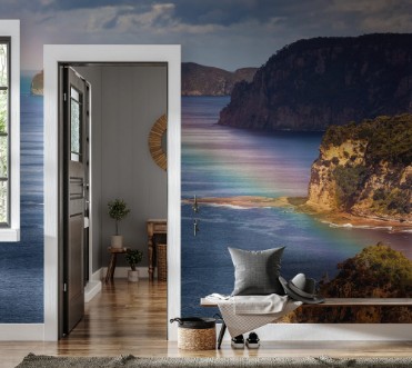 Afbeeldingen van Rainbow over spectacular Australian coastline