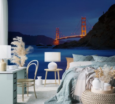 Picture of Golden Gate Bridge at Baker Beach San Francisco California USA