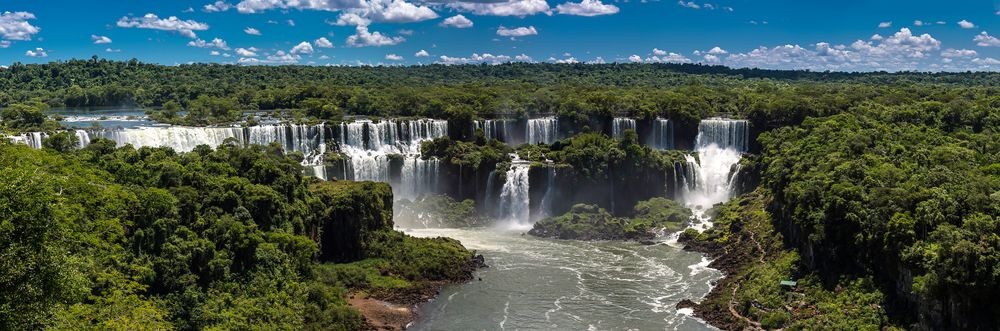 Afbeeldingen van View of the Iguaz Falls