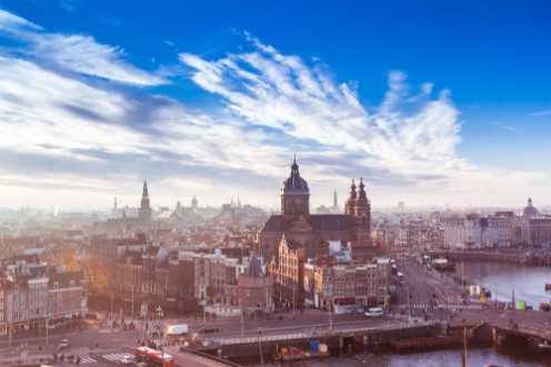 Bild på Amsterdam skyline