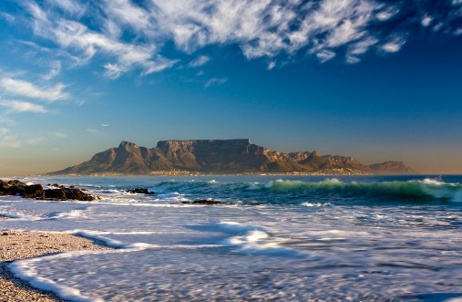 Picture of Scenic view of table mountain from blouberg cape town
