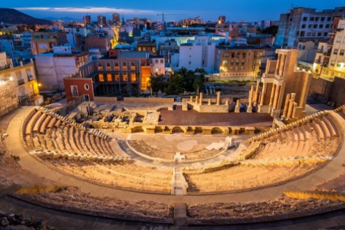 Afbeeldingen van The Roman Theatre in Cartagena Spain