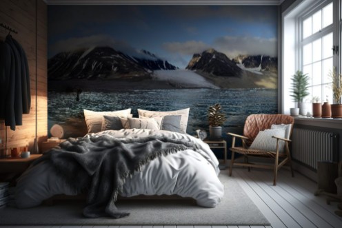 Afbeeldingen van Arctic landscape in Svalbard Spitsbergen