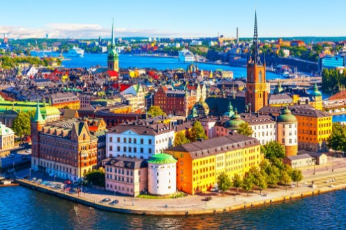 Afbeeldingen van Aerial panorama of Stockholm Sweden
