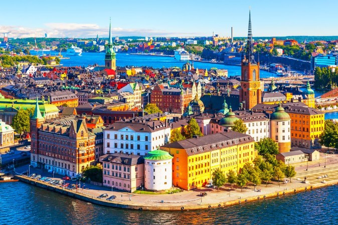 Image de Aerial panorama of Stockholm Sweden