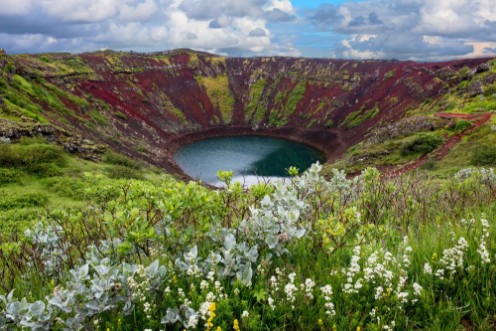 Afbeeldingen van Krater Kerid on Iceland