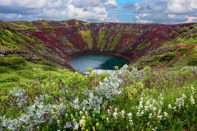 Afbeeldingen van Krater Kerid on Iceland