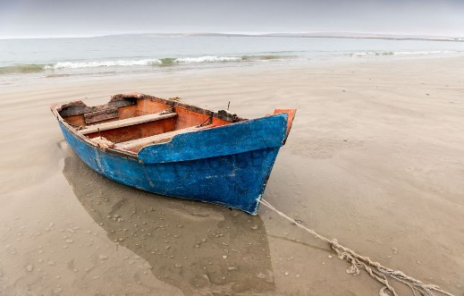 Picture of Fishing boat Paternoster beach Western Cape