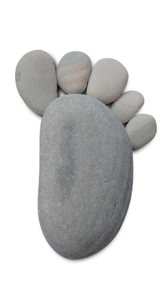 Picture of Isolated pebble foot