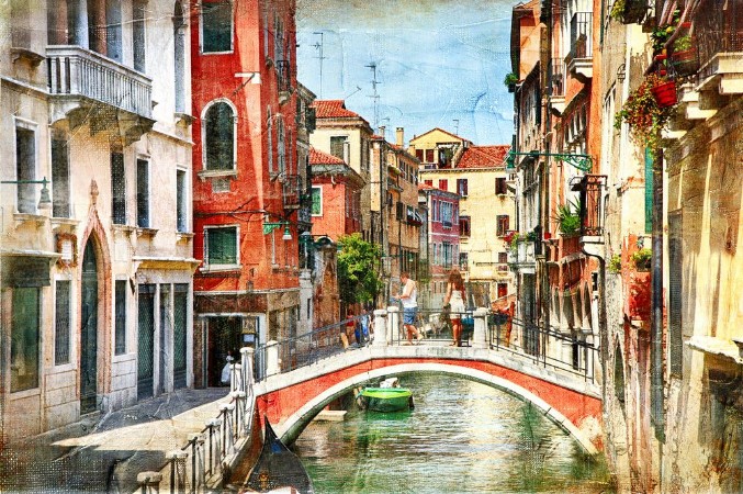 Bild på Venice Artwork in painting style