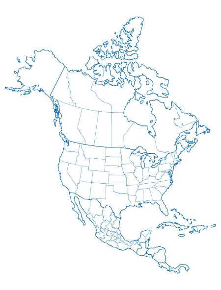 Afbeeldingen van North America map