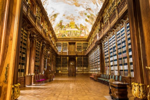 Picture of Library of Strahov Monastery in Prague Philosophical Hall