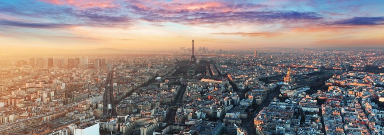 Afbeeldingen van Paris skyline - panorama