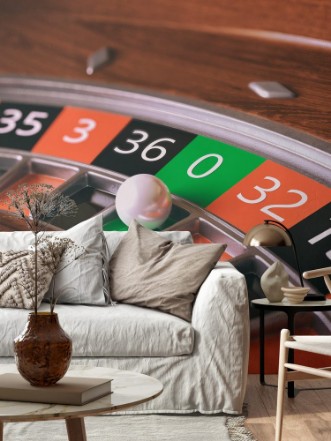 Picture of Roulette wheel closeup - 3D Rendering