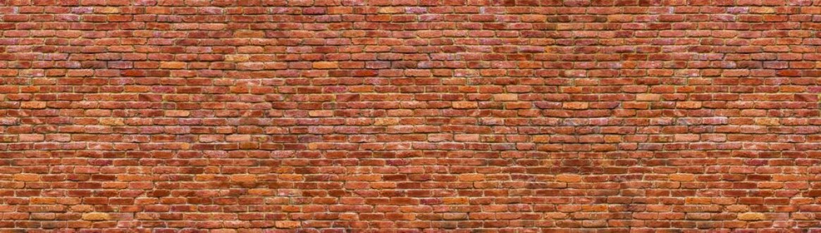 Picture of Grunge brick wall old brickwork panoramic view