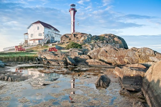 Picture of Cape Forchu Lighthouse Yarmouth Nova Scotia