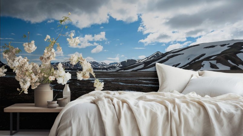 Picture of Panorama view of Iceland mountains Landmannalaugar