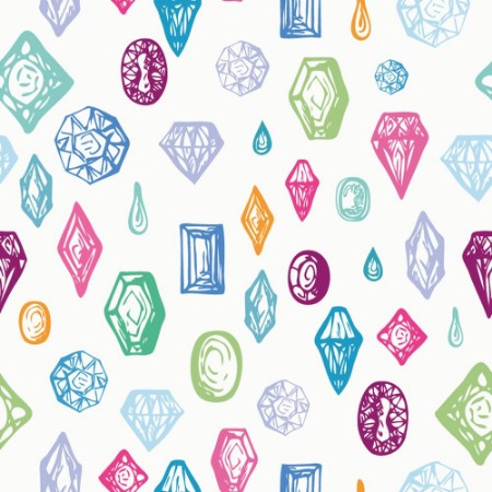 Bild på Seamless background with colorful diamonds