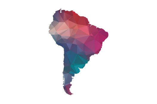 Picture of Low poly south america