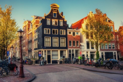 Afbeeldingen van Beautiful tranquil scene the city of Amsterdam