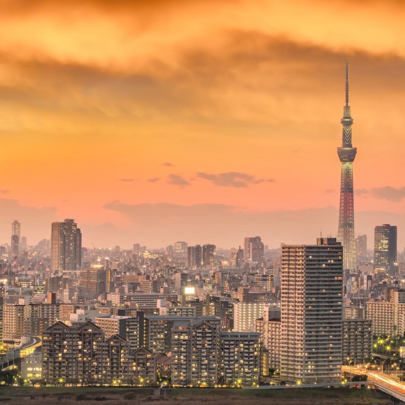 Image de Tokyo city skyline at sunset