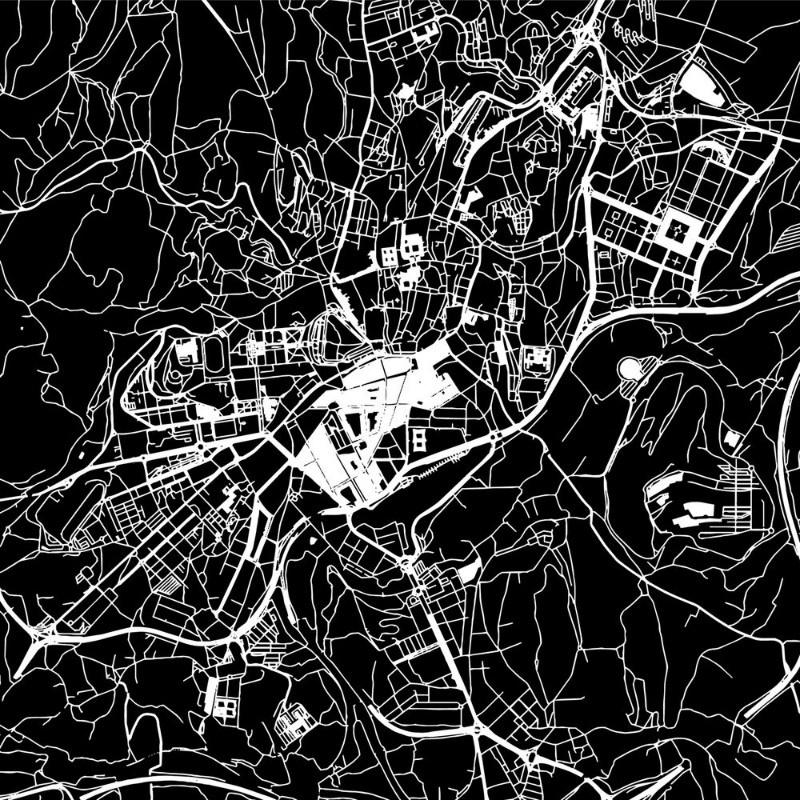 Afbeeldingen van Santiago de Compostela Vector Map