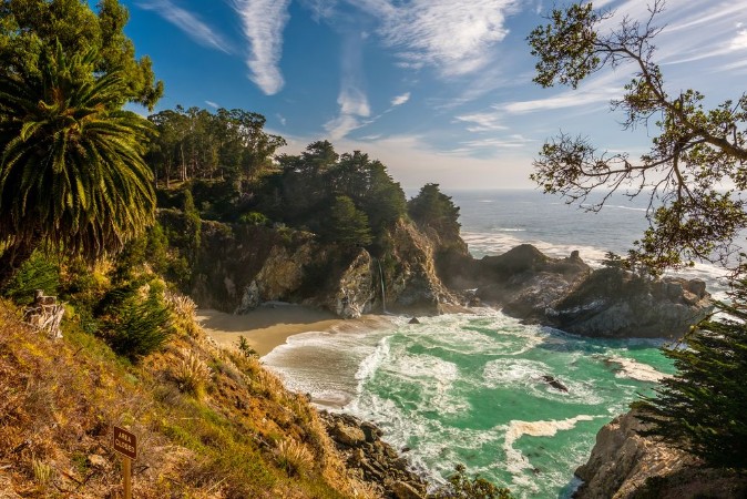 Bild på USA Pacific coast beach landscape California