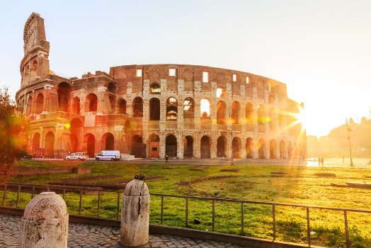 Bild på Colosseum Rome morning sun Italy Europe