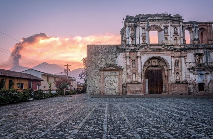 Picture of El Fuego Sunset in Antigua Guatemala