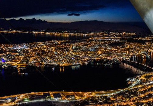 Bild på Tromso Norway by night