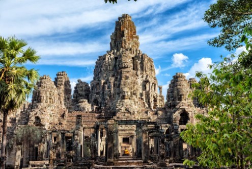 Bild på Stone faces at Bayon - Siem Reap Cambodia