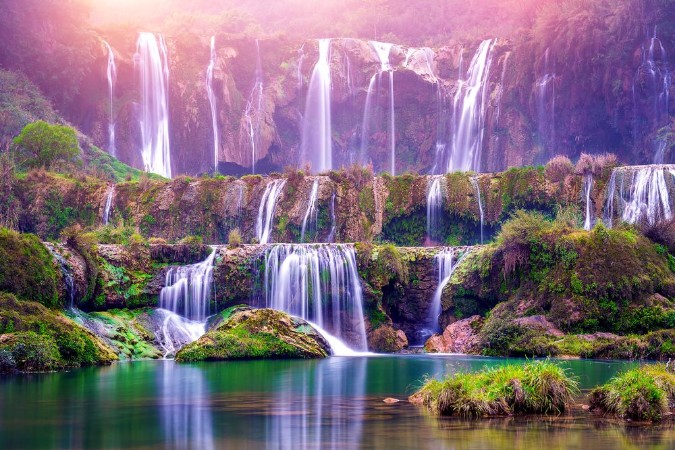 Bild på Jiulong waterfall in Luoping China