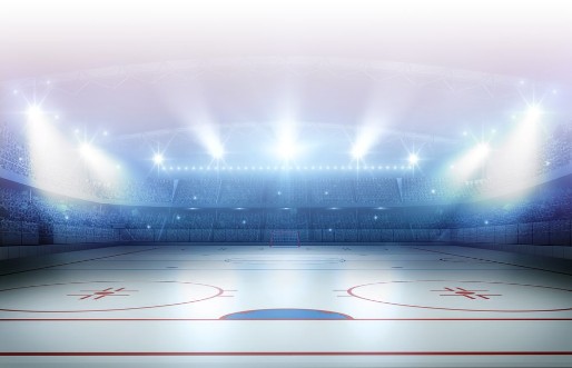 Afbeeldingen van Ice hockey stadium 3d rendering